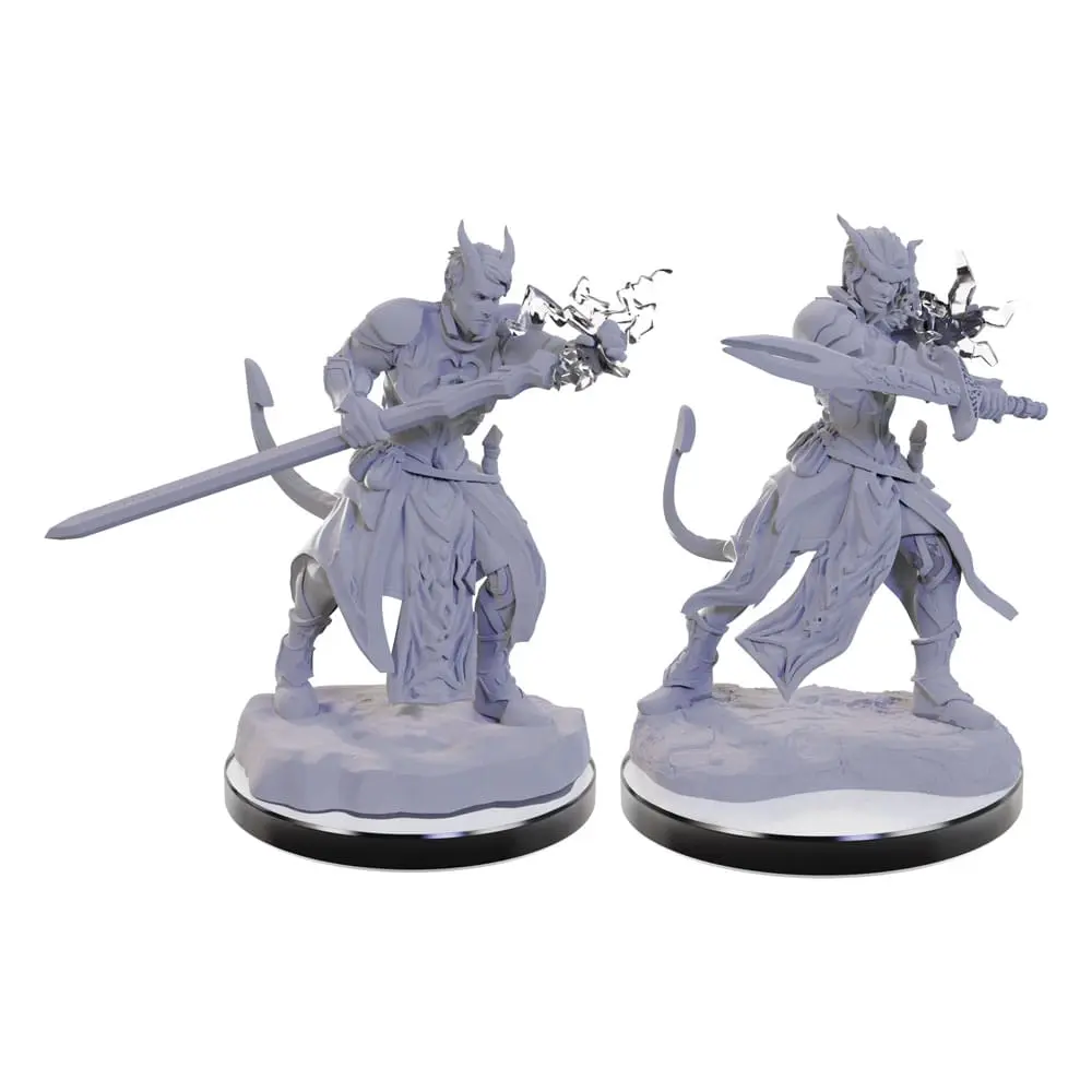 D&amp;D Nolzur's Marvelous Miniatures miniature Unpainted Tiefling Warlocks termékfotó