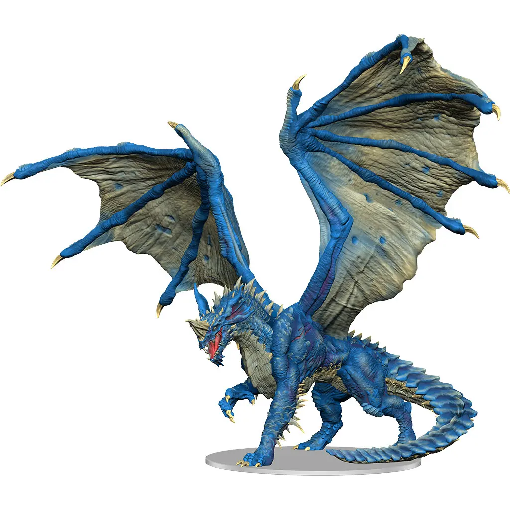 D&amp;D Nolzur's Marvelous Miniatures Unpainted Miniature Adult Blue Dragon termékfotó
