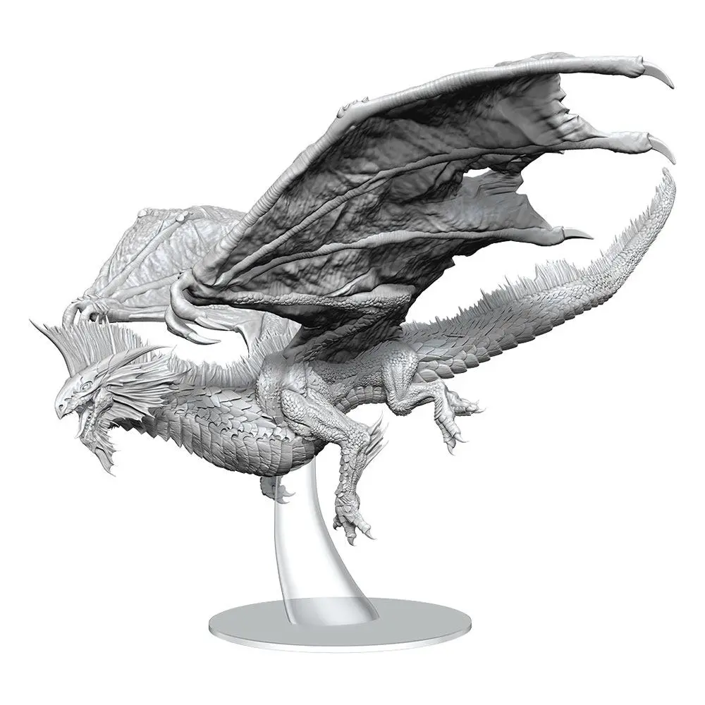 D&amp;D Nolzur's Marvelous Miniatures Unpainted Miniature Adult Silver Dragon termékfotó