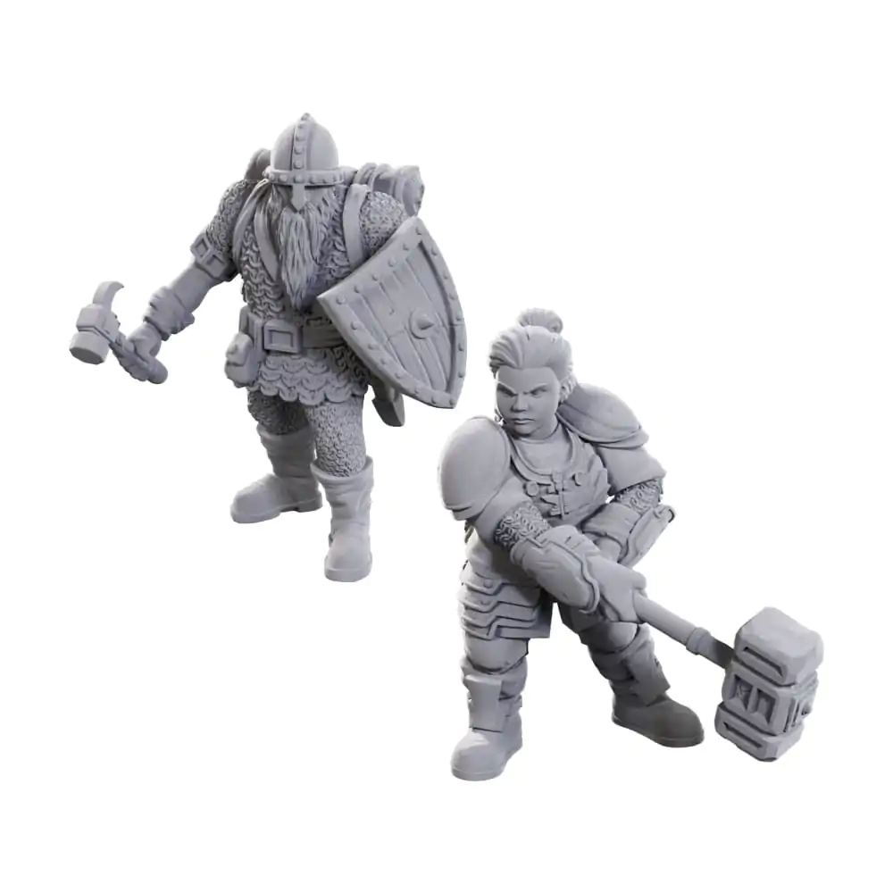 D&D Nolzur's Marvelous Miniatures Unpainted Miniatures 2-Pack 50th Anniversary Dwarves termékfotó