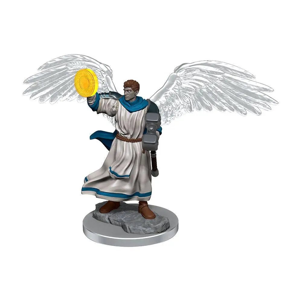 D&D Nolzur's Marvelous Miniatures Unpainted Miniatures Aasimar Cleric Male 2 db-os figura csomag termékfotó