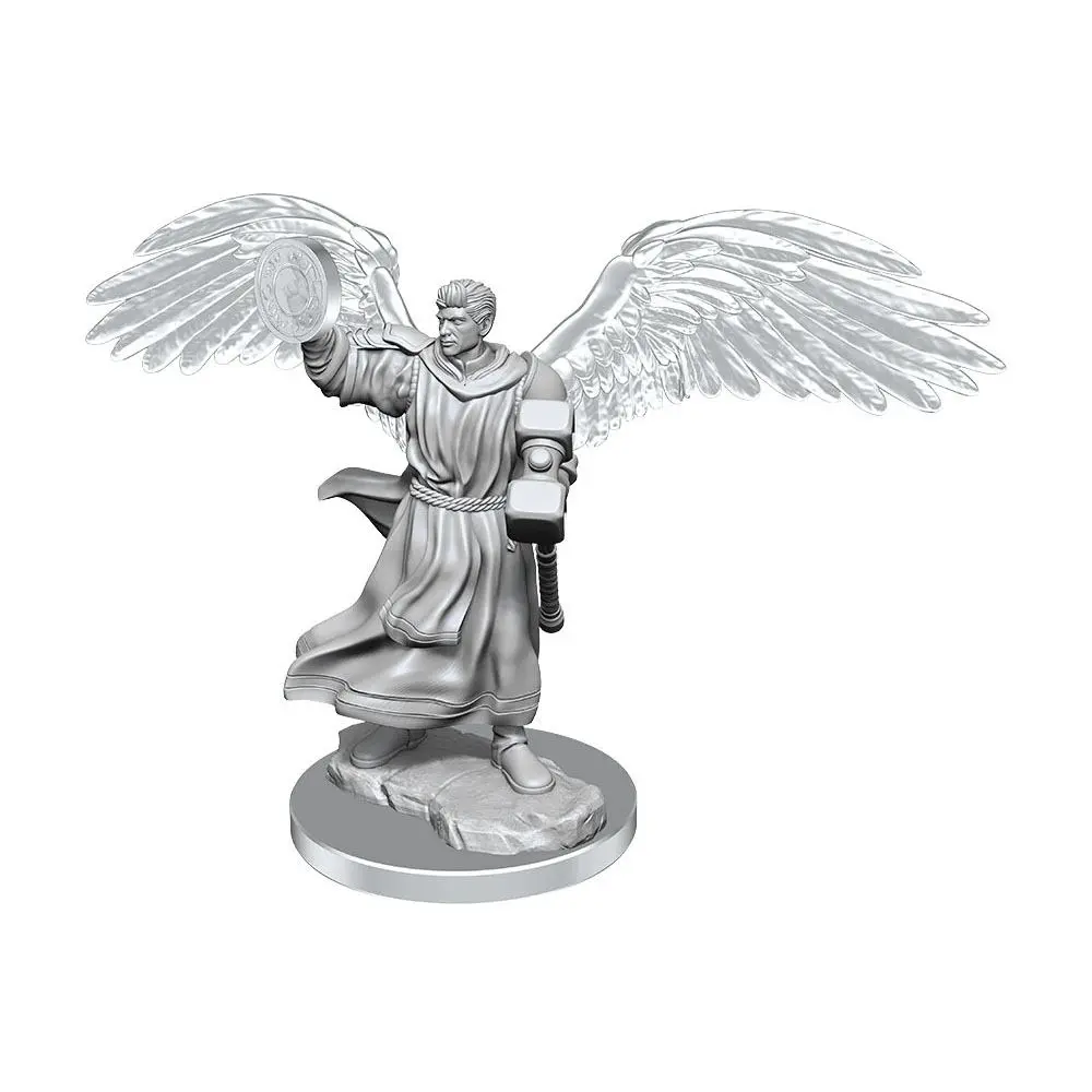 D&D Nolzur's Marvelous Miniatures Unpainted Miniatures Aasimar Cleric Male 2 db-os figura csomag termékfotó