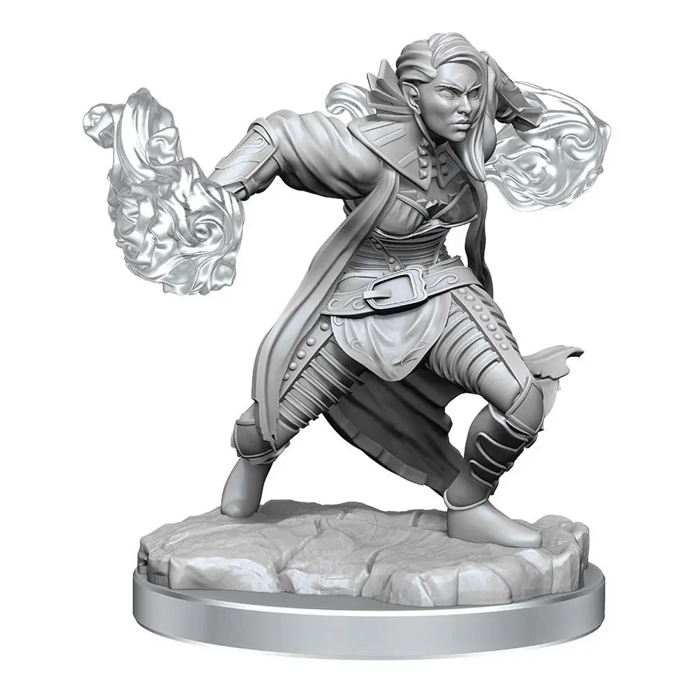 D&D Nolzur's Marvelous Miniatures Unpainted Miniatures Half-Elf Warlock 2 db-os figura csomag termékfotó