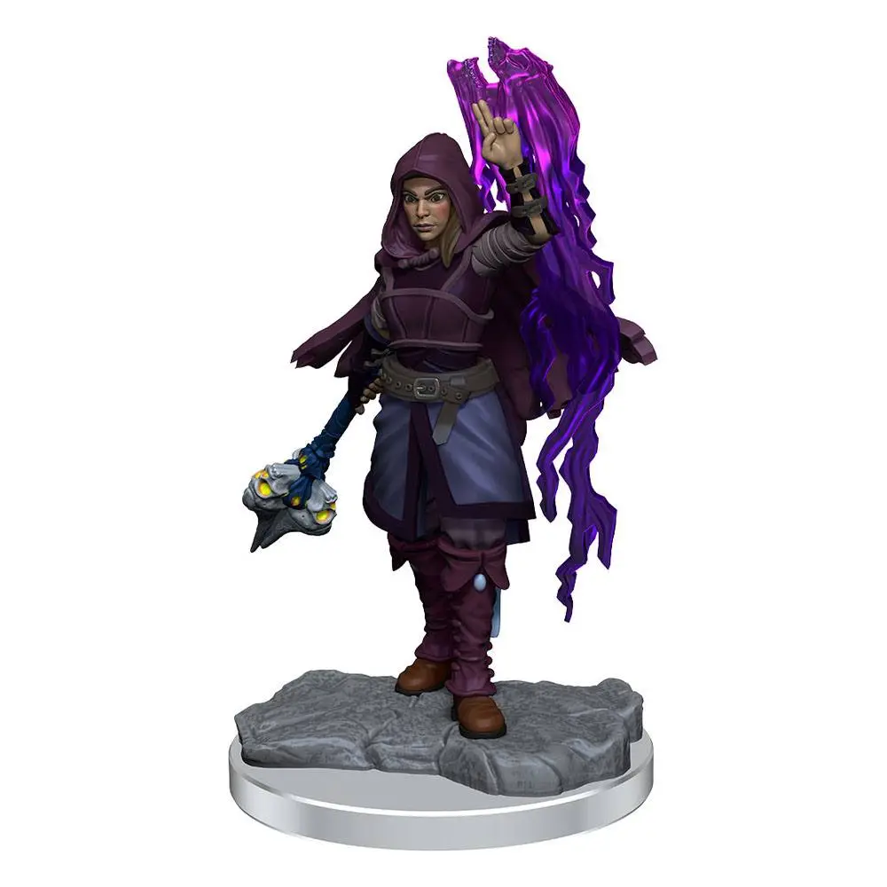 D&D Nolzur's Marvelous Miniatures Unpainted Miniatures Half-Elf Warlock 2 db-os figura csomag termékfotó