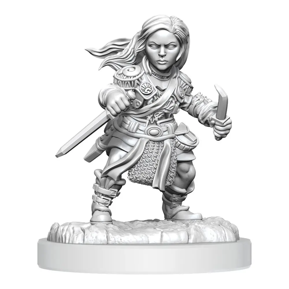 D&D Nolzur's Marvelous Miniatures Unpainted Miniatures Halfling Rogue Female 2 db-os figura csomag termékfotó