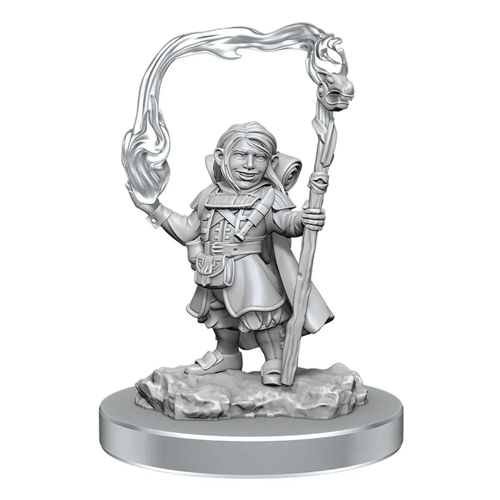 D&D Nolzur's Marvelous Miniatures Unpainted Miniatures Halfling Wizards 2 db-os figura csomag termékfotó