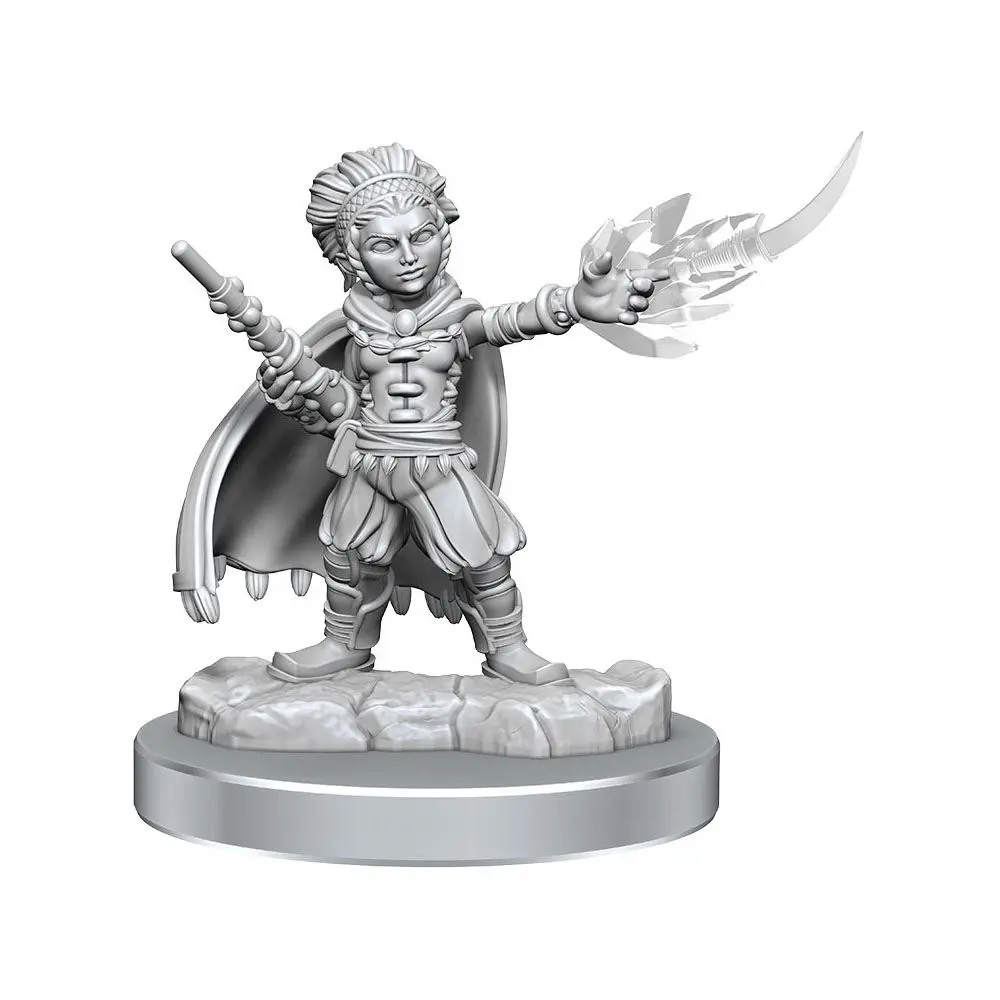 D&D Nolzur's Marvelous Miniatures Unpainted Miniatures Halfling Wizards 2 db-os figura csomag termékfotó