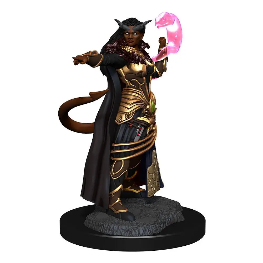 D&amp;D Nolzur's Marvelous Miniatures Unpainted Miniatures Tiefling Sorcerer Female figura termékfotó