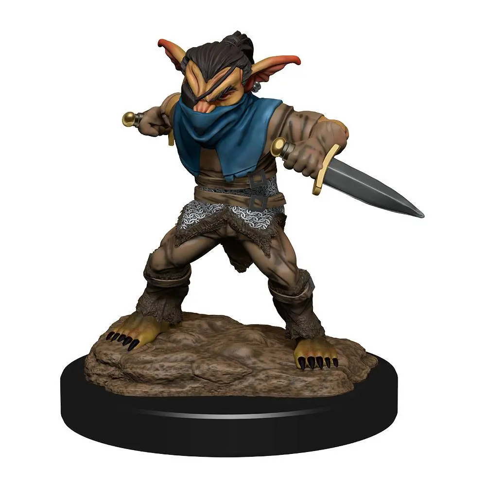 D&amp;D Nolzur's MM Unpainted Miniatures Male Goblin Rogue &amp; Female Goblin Bard figura termékfotó