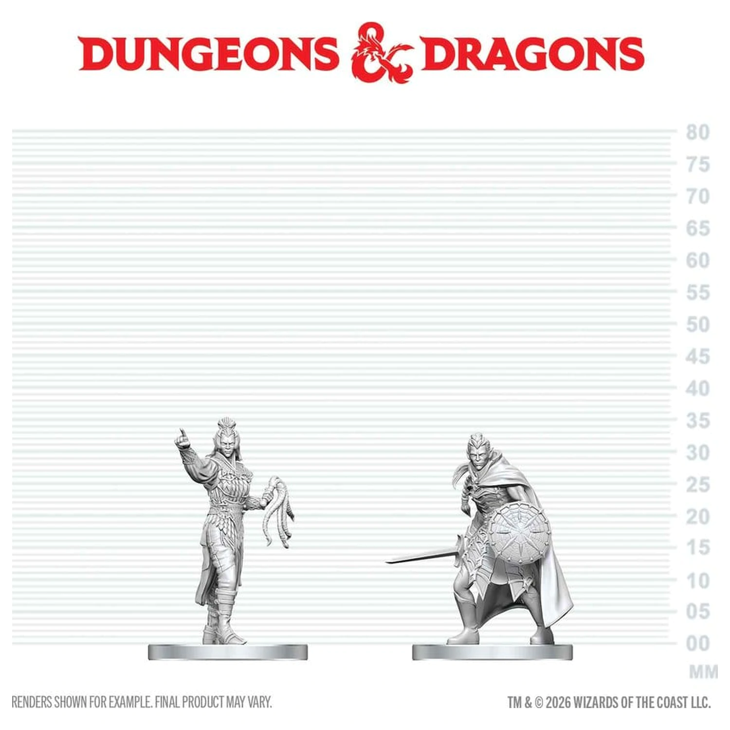 D&D Nolzur's Marvelous Miniatures Miniatures Drow Elite Warrior & Drow Priestess of Lolth Mini figurák termékfotó