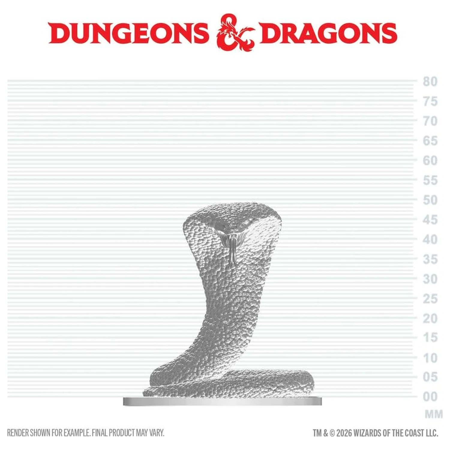 D&D Nolzur's Marvelous Miniatures Mini figura Polar Serpent termékfotó