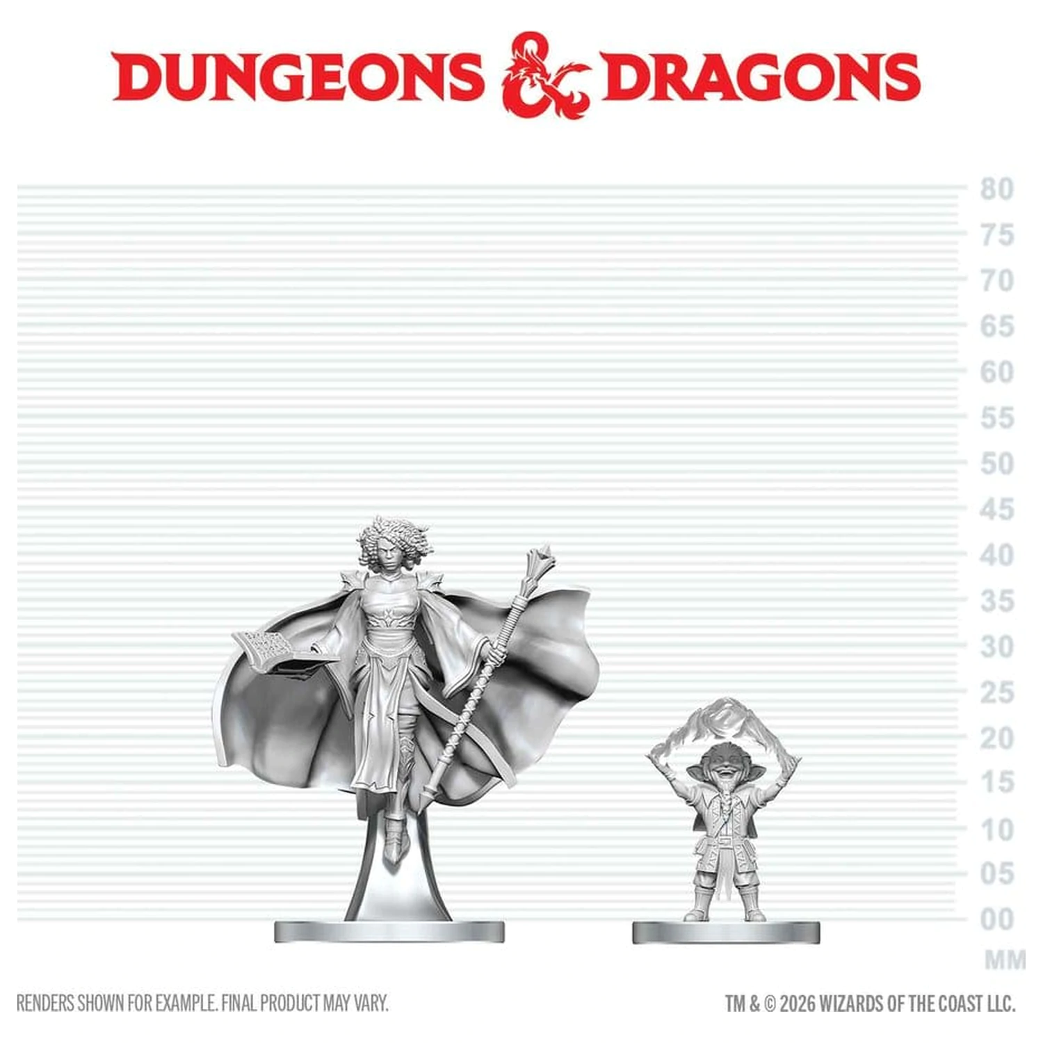 D&D Nolzur's Marvelous Miniatures Mini figuras Gnome Warlock & Aasimar Wizard  termékfotó