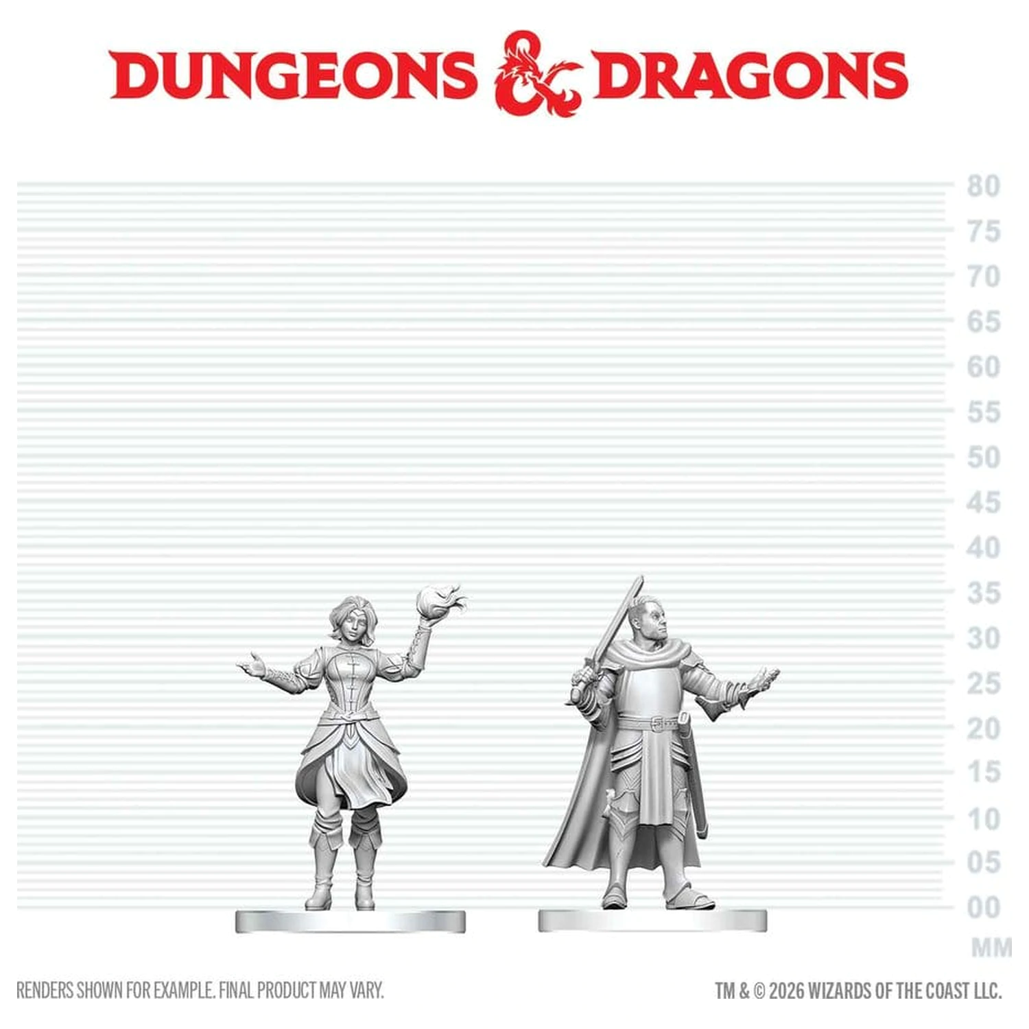 D&D Nolzur's Marvelous Miniatures Mini figuras Knight & Mage Apprentice termékfotó
