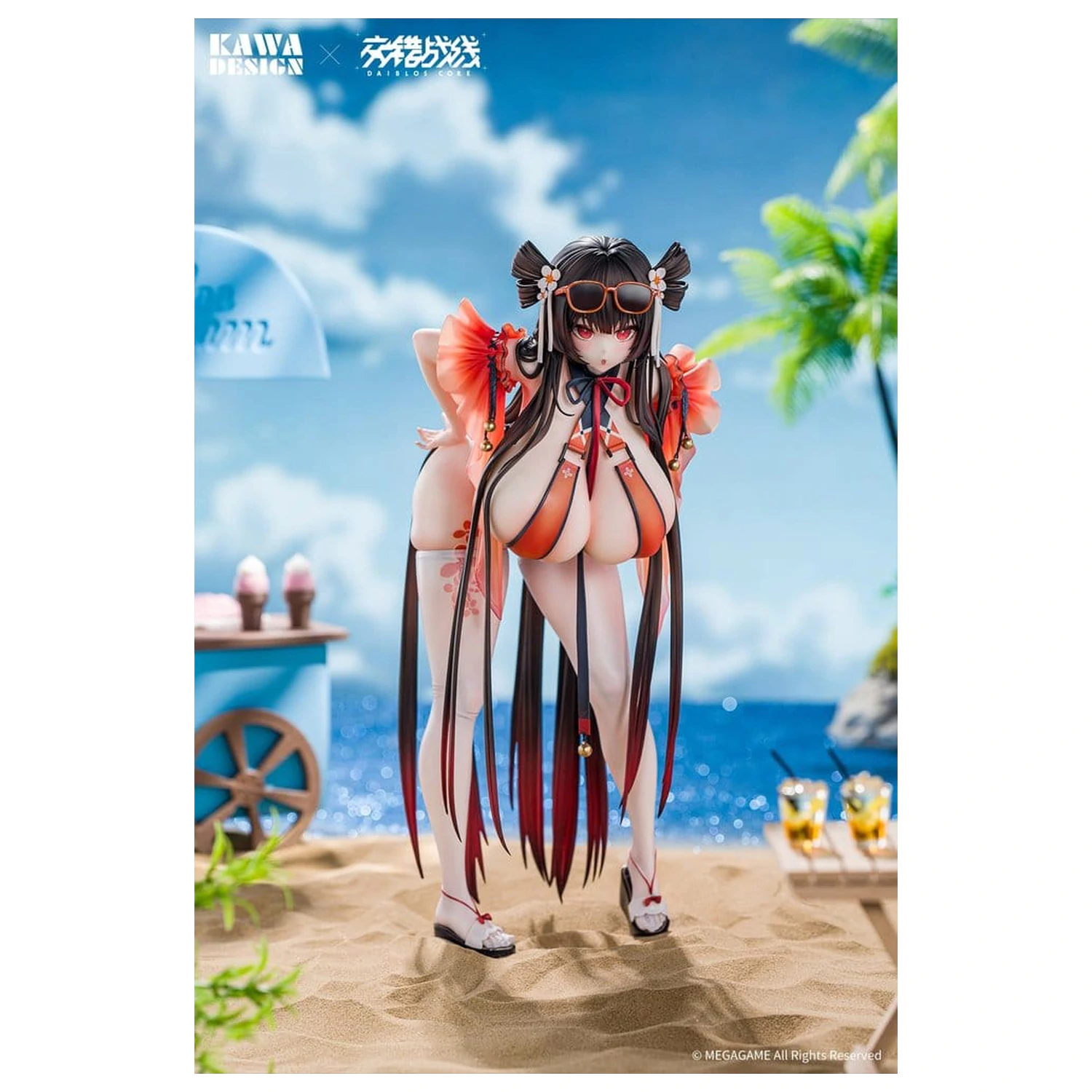 Daiblos Core 1/6 Maree Rouge Rakubai no Utage PVC figura 25 cm termékfotó