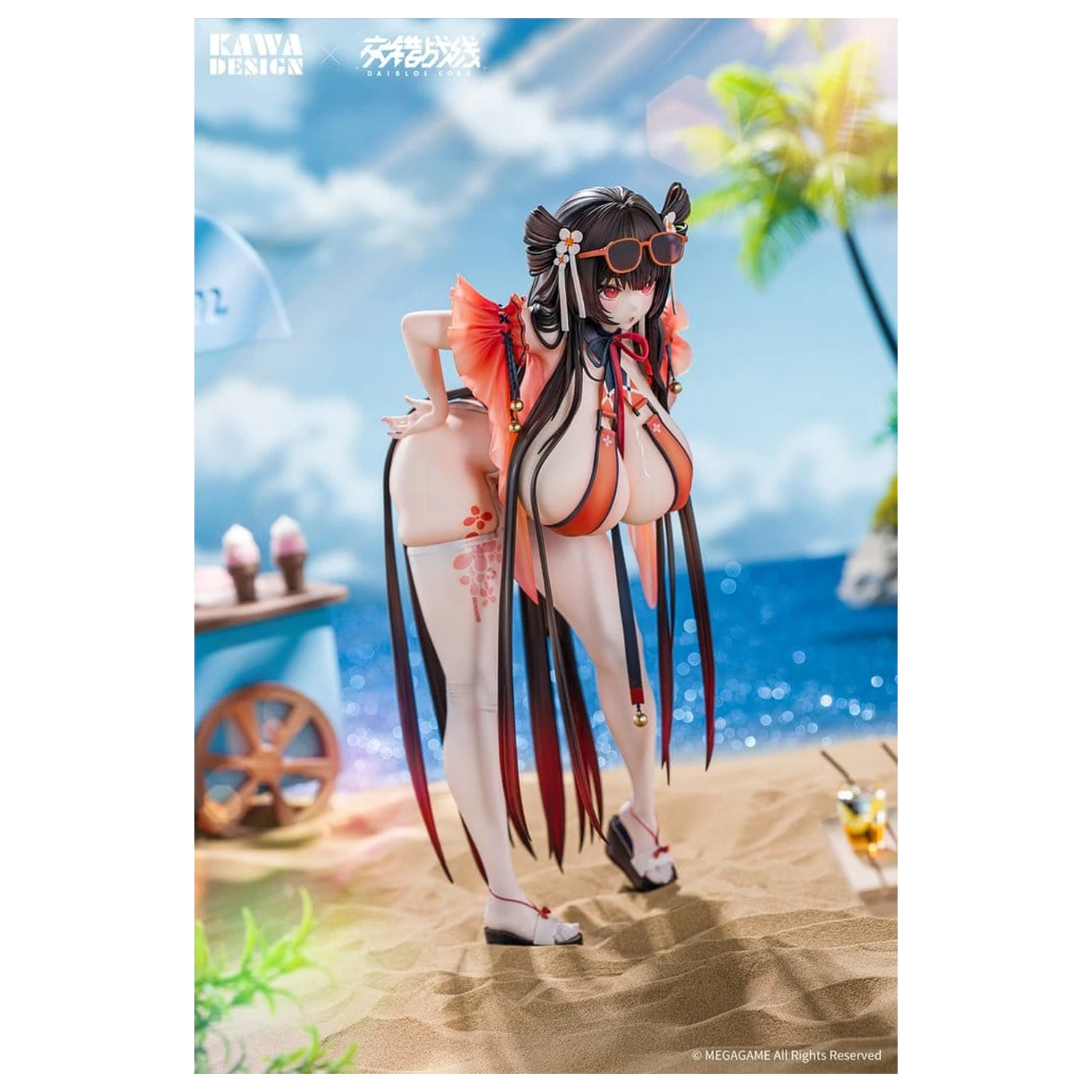 Daiblos Core 1/6 Maree Rouge Rakubai no Utage Wet Ver. PVC figura 25 cm termékfotó