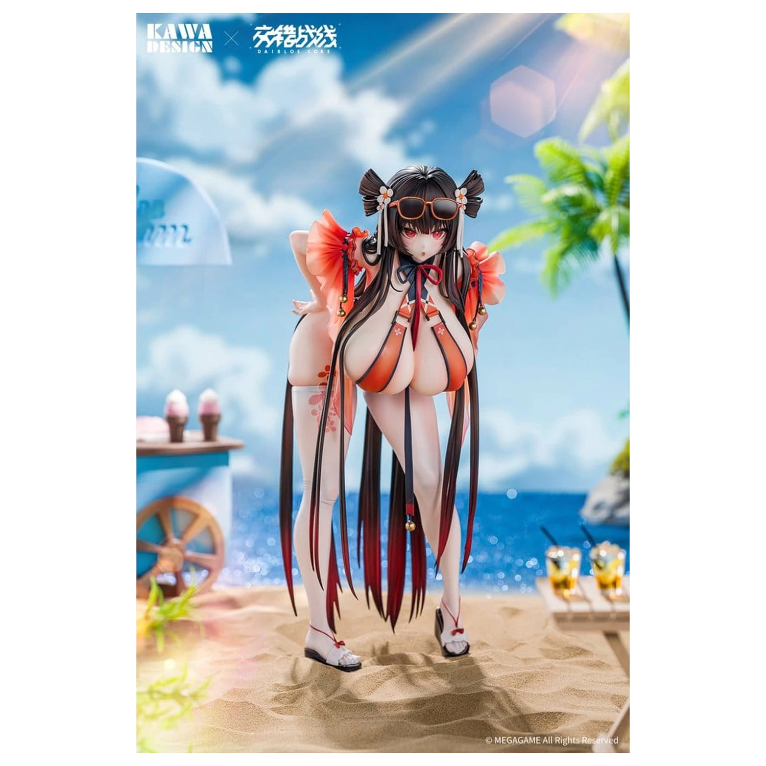 Daiblos Core 1/6 Maree Rouge Rakubai no Utage Wet Ver. PVC figura 25 cm termékfotó
