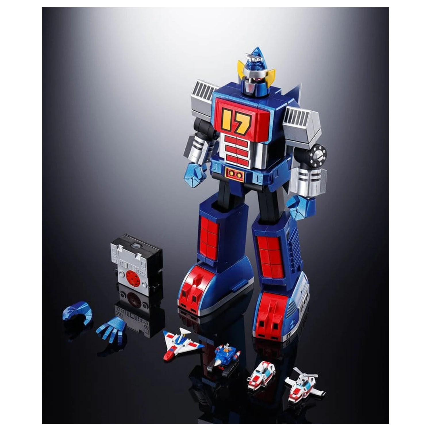 Daitetsujin 17 Soul of Chogokin Diecast akciófigura GX-101S Daitetsujin 17 & 18 Graviton Box 18 cm termékfotó