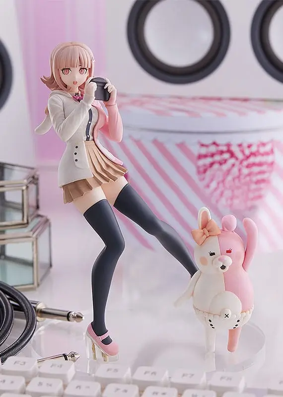 Danganronpa 1 2 Reload Pop Up Parade Chiaki Nanami: Monomi Hoodie Ver. PVC szobor figura 16 cm termékfotó