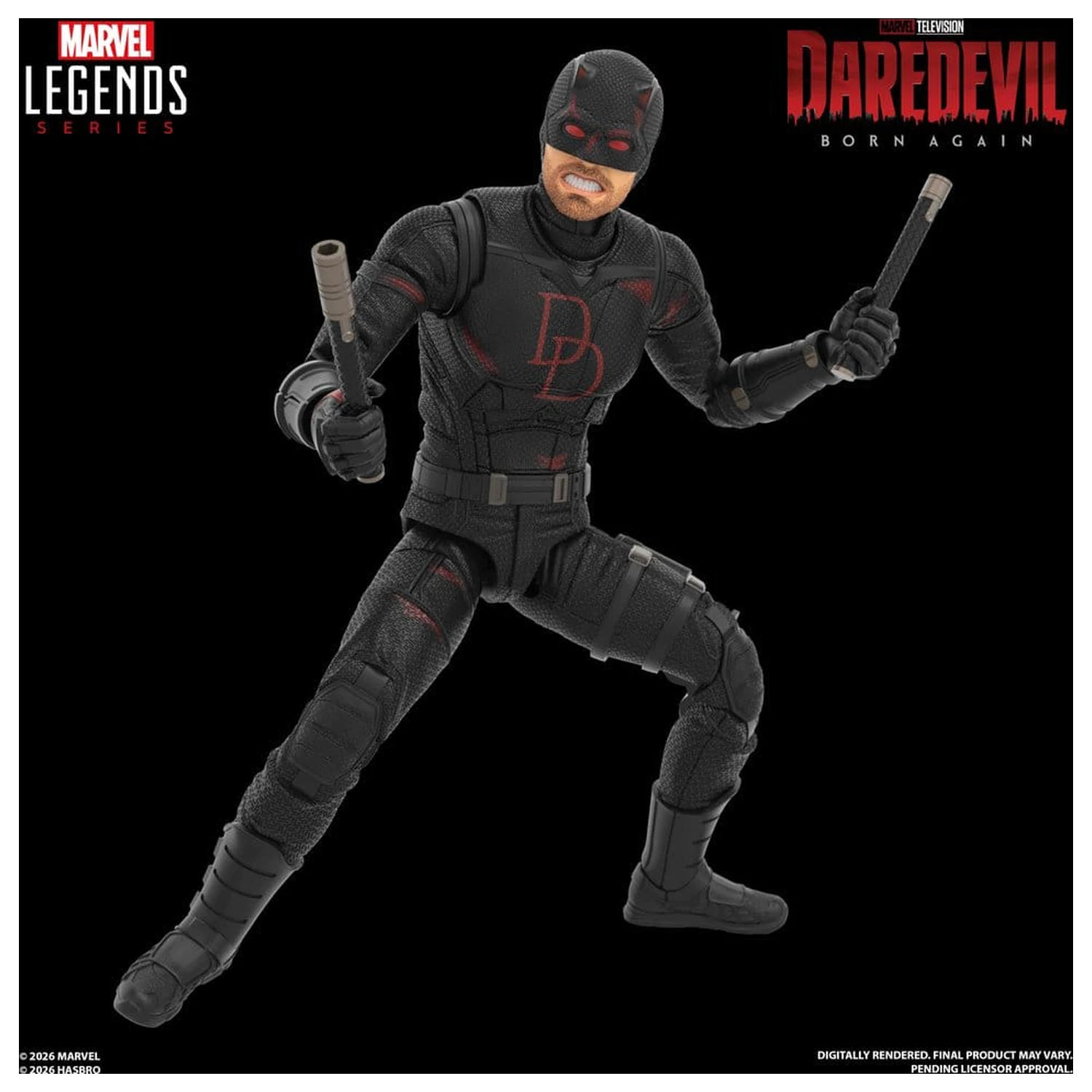 Daredevil: Born Again Marvel Legends Daredevil & Jessica Jones 2 db-os akciófigura csomag 15 cm termékfotó