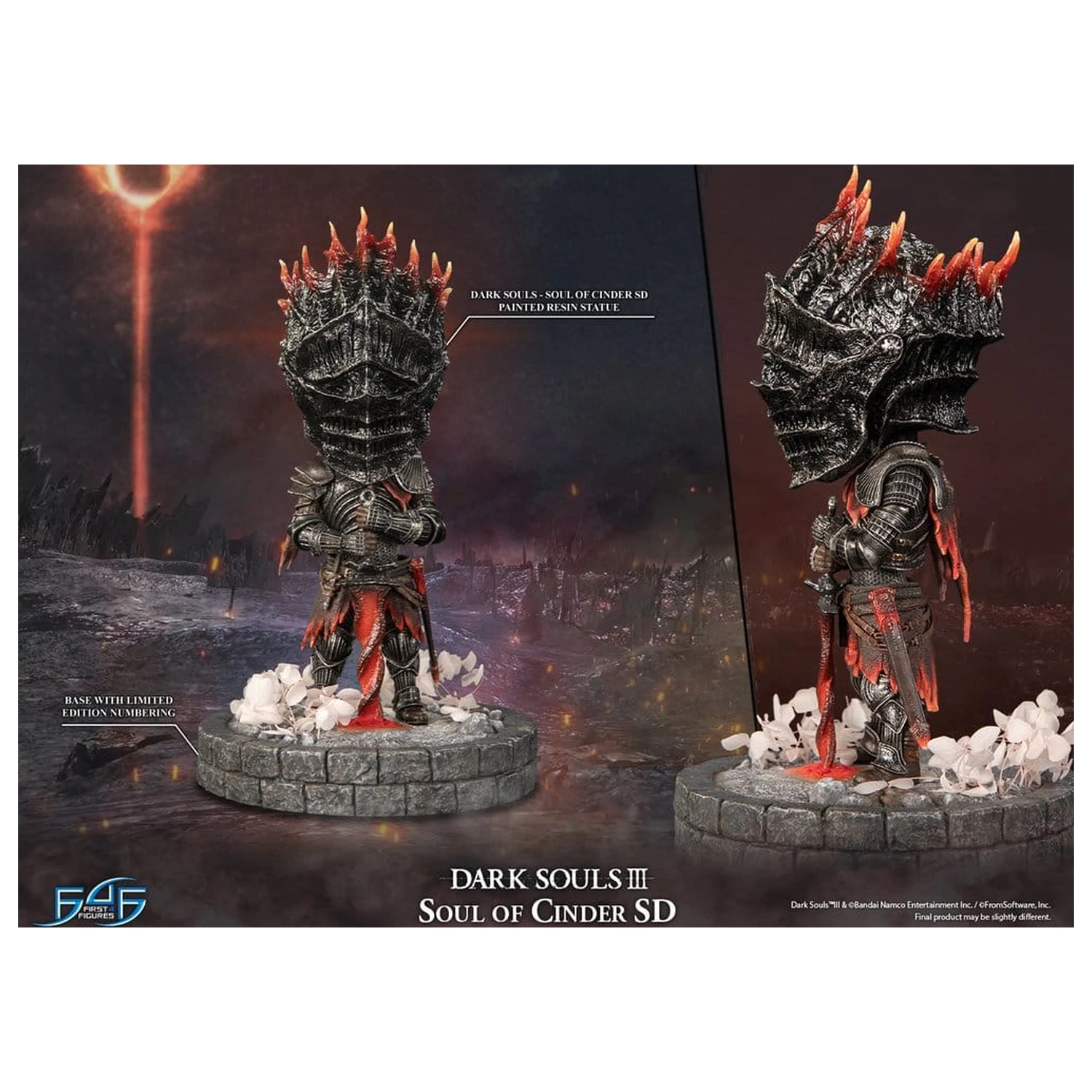 Dark Souls III gyanta szobor figura Soul of Cinder SD 22 cm termékfotó