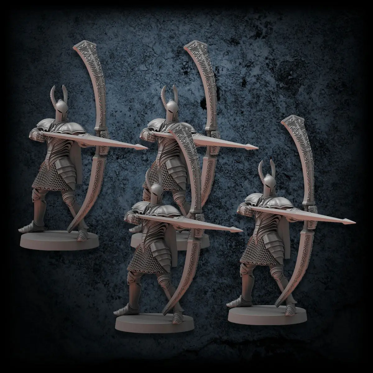 Dark Souls The Board Miniatures Silver Knight Greatbowmen termékfotó