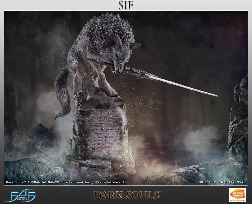 Dark Souls The Great Grey Wolf Sif szobor figura 64 cm termékfotó