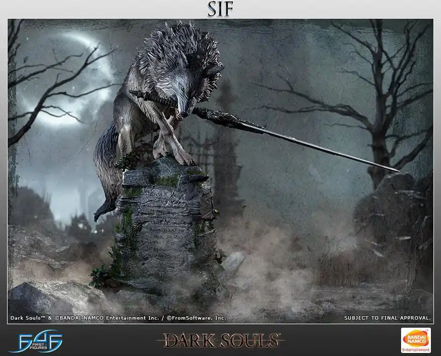 Dark Souls The Great Grey Wolf Sif szobor figura 64 cm termékfotó