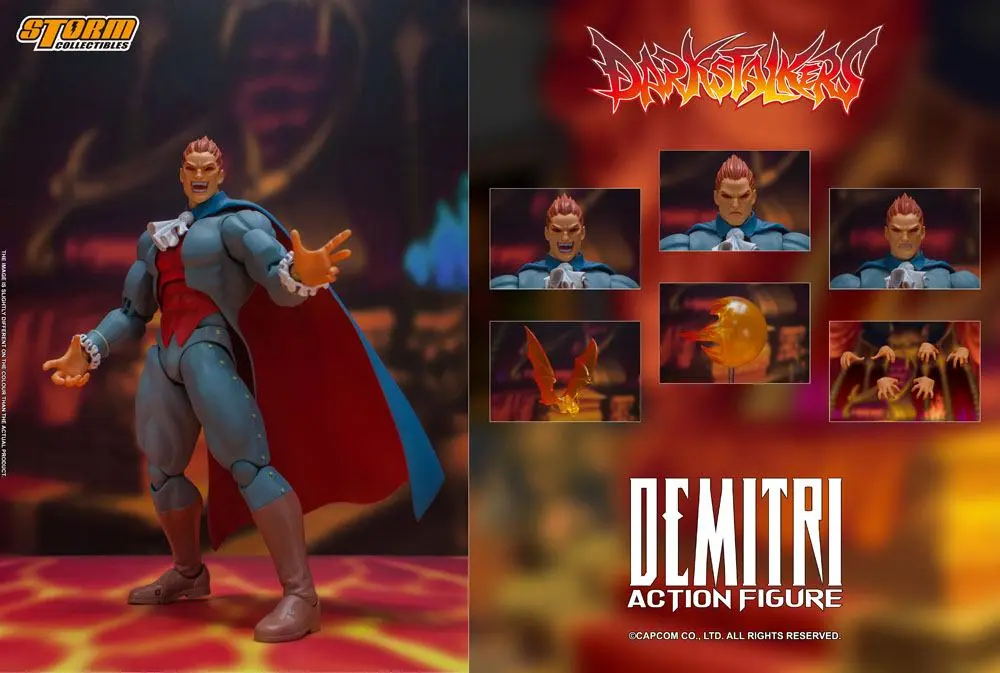 Darkstalkers 1/12 Demitri Maximoff akciófigura 24 cm termékfotó