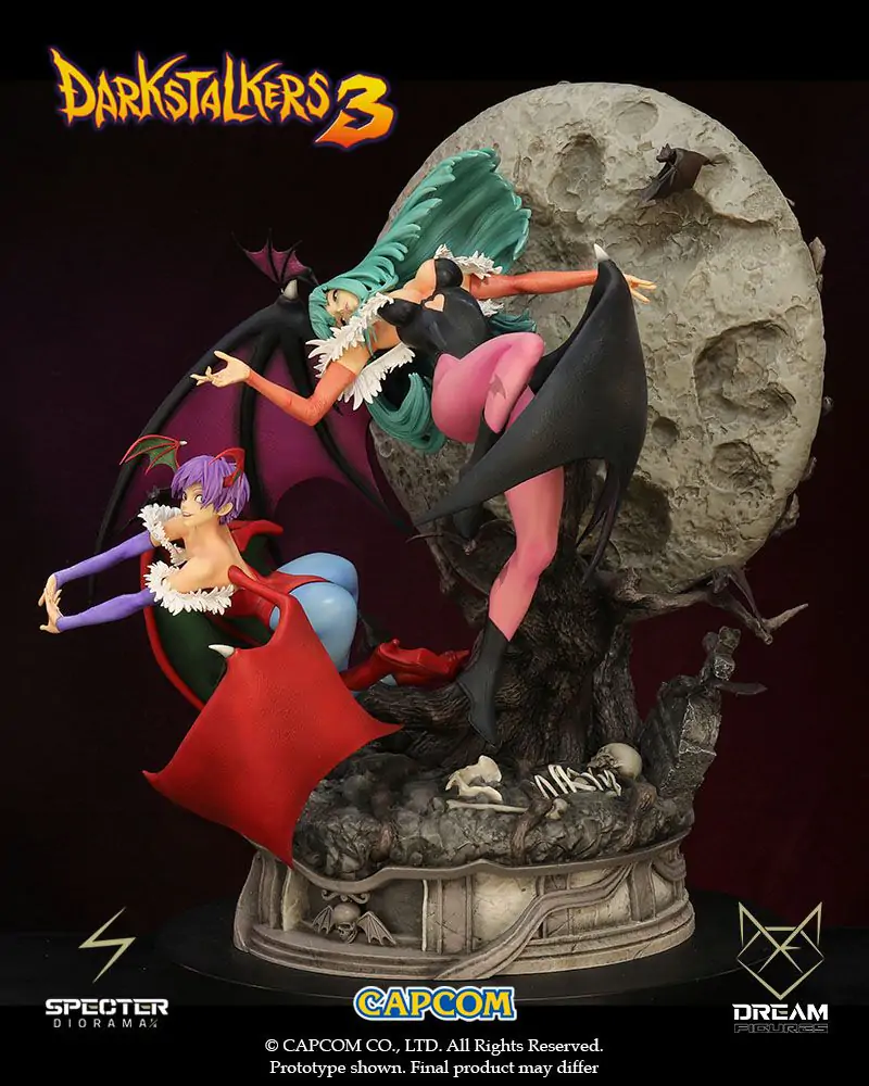 Darkstalkers 3 Specter 1/6 Morrigan & Lilith Diorama szobor figura 47 cm termékfotó