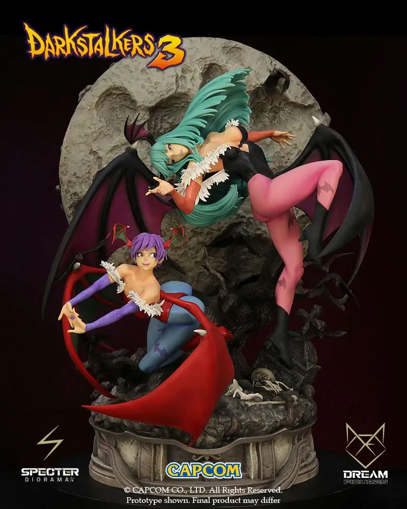 Darkstalkers 3 Specter 1/6 Morrigan & Lilith Diorama szobor figura 47 cm termékfotó