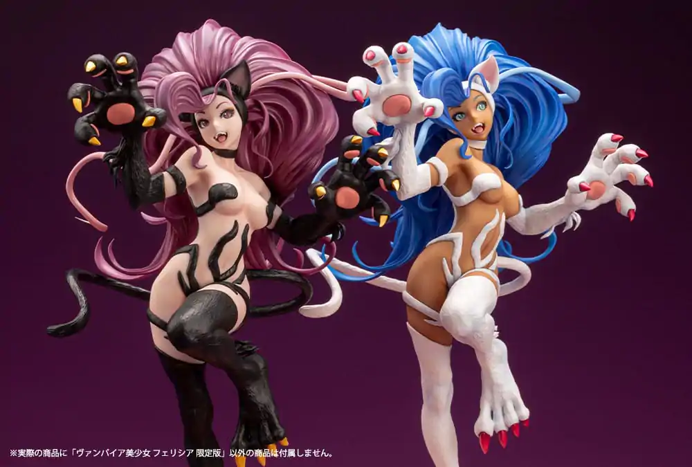 Darkstalkers Bishoujo 1/7 Felicia PVC szobor figura Limitált kiadás 26 cm termékfotó