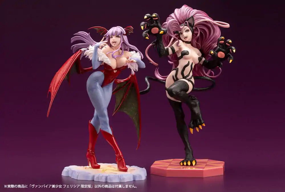 Darkstalkers Bishoujo 1/7 Felicia PVC szobor figura Limitált kiadás 26 cm termékfotó