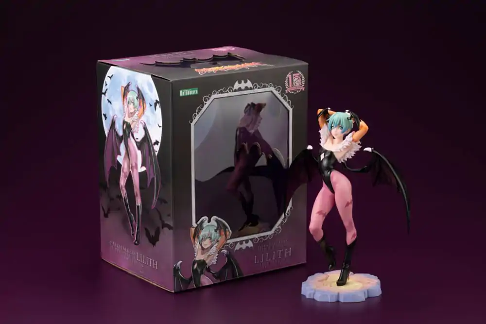 Darkstalkers Bishoujo 1/7 Lilith PVC szobor figura Limitált kiadás 22 cm termékfotó