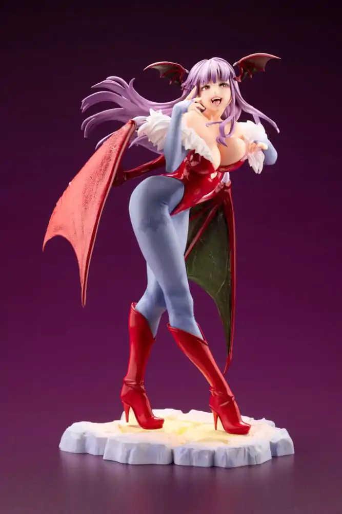 Darkstalkers Bishoujo 1/7 Morrigan PVC szobor figura Limitált kiadás 23 cm termékfotó