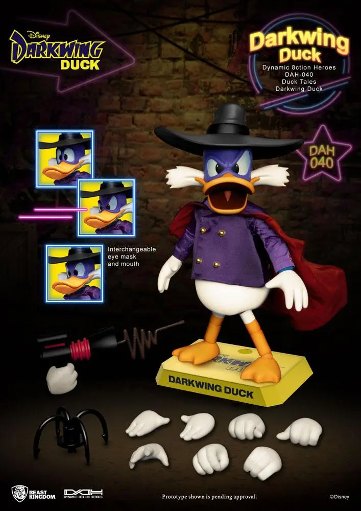 Darkwing Duck Dynamic 8ction Heroes 1/9 Darkwing Duck akciófigura 16 cm termékfotó