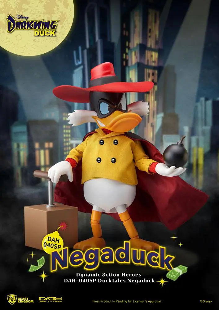 Darkwing Duck Dynamic 8ction Heroes 1/9 NegaDuck akciófigura 16 cm termékfotó