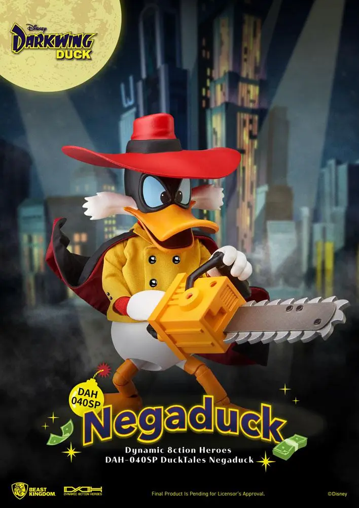 Darkwing Duck Dynamic 8ction Heroes 1/9 NegaDuck akciófigura 16 cm termékfotó