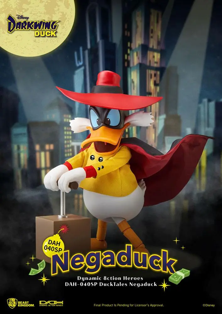 Darkwing Duck Dynamic 8ction Heroes 1/9 NegaDuck akciófigura 16 cm termékfotó