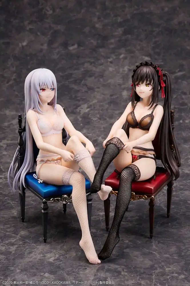 Date A Bullet 1/7 Kurumi Tokisaki & White Queen PVC szobor figurák 17 cm termékfotó