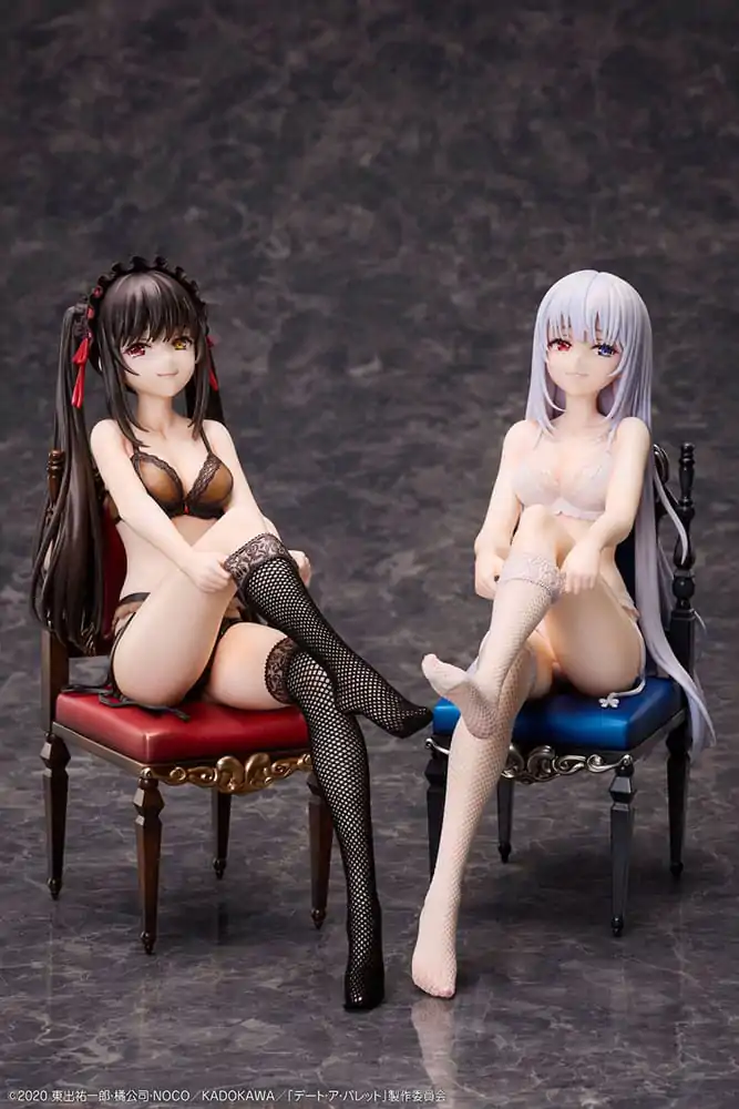 Date A Bullet 1/7 Kurumi Tokisaki & White Queen PVC szobor figurák 17 cm termékfotó