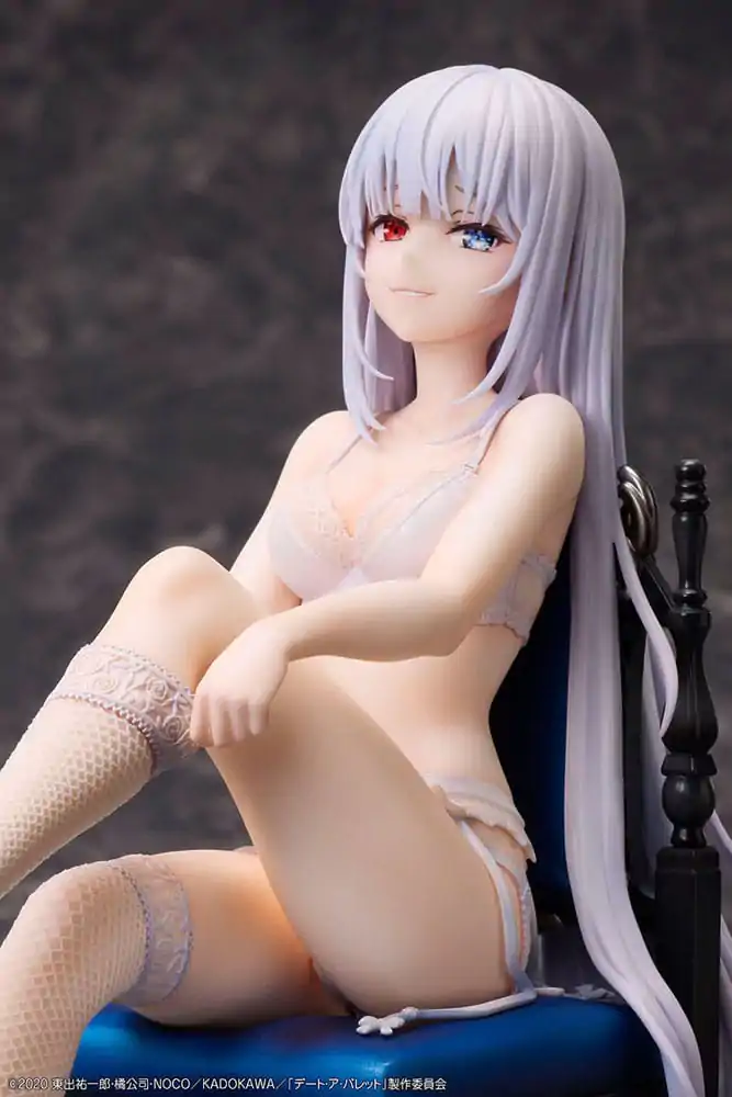 Date a Bullet 1/7 White Queen PVC szobor figura 17 cm termékfotó