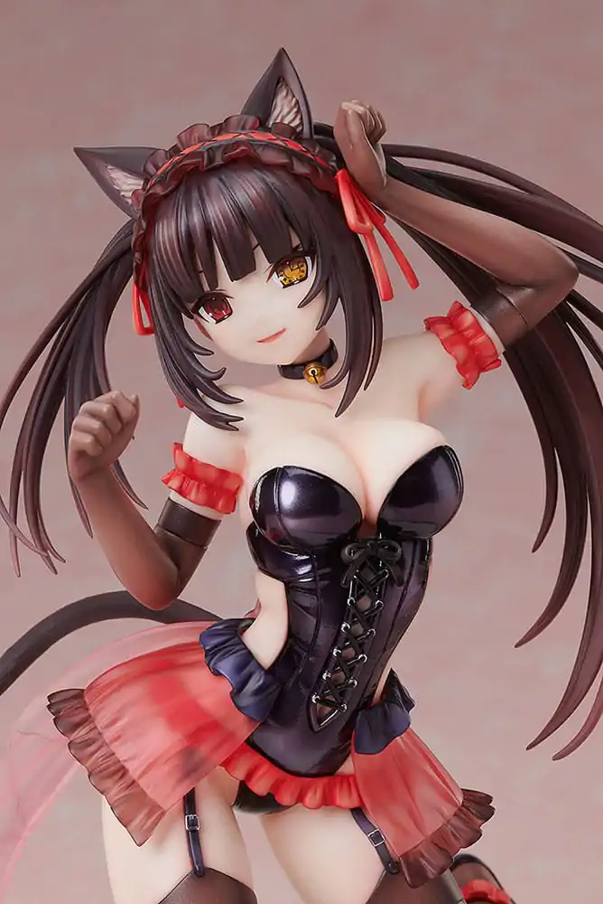 Date A Live 1/7 Kurumi Tokisaki Cat Ears Ver. szobor figura 17 cm termékfotó