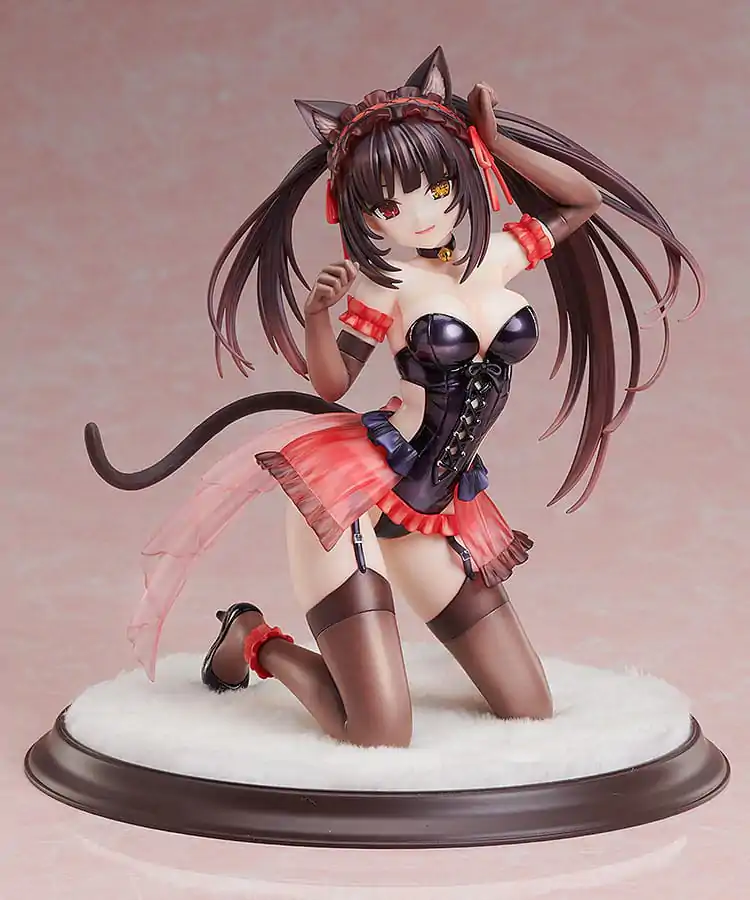 Date A Live 1/7 Kurumi Tokisaki Cat Ears Ver. szobor figura 17 cm termékfotó