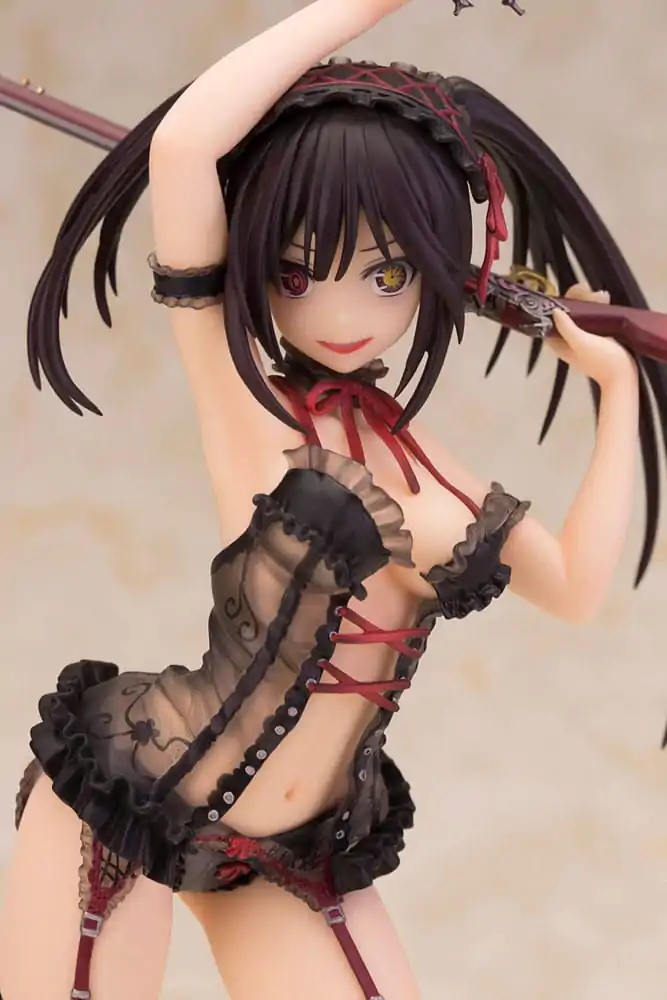 Date A Live 1/7 Kurumi Tokisaki Lingerie Ver. Black Special Edition szobor figura 24 cm termékfotó