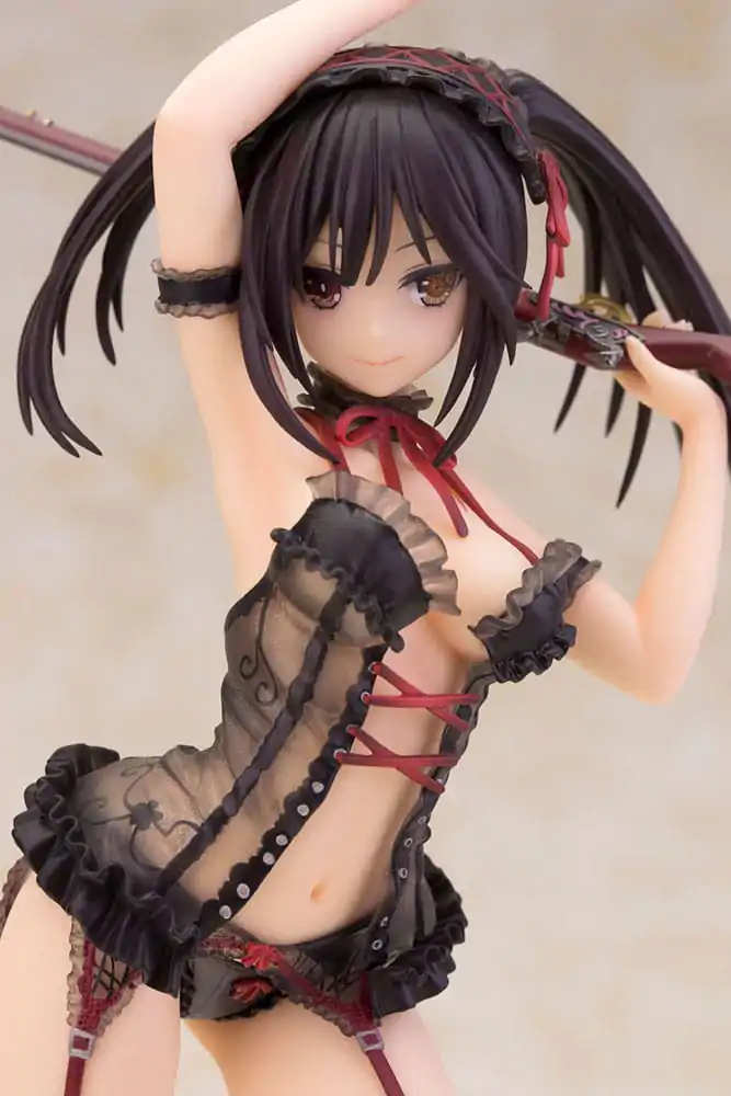 Date A Live 1/7 Kurumi Tokisaki Lingerie Ver. Black Special Edition szobor figura 24 cm termékfotó