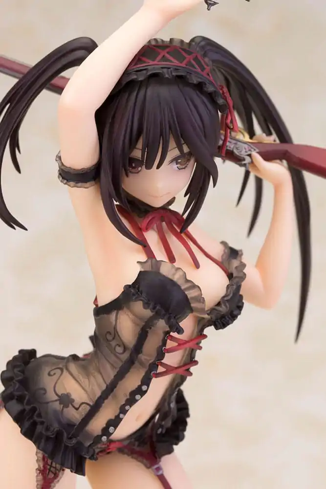 Date A Live 1/7 Kurumi Tokisaki Lingerie Ver. Black Special Edition szobor figura 24 cm termékfotó