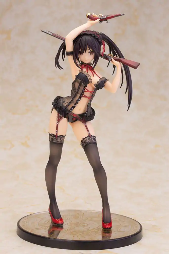 Date A Live 1/7 Kurumi Tokisaki Lingerie Ver. Black Special Edition szobor figura 24 cm termékfotó