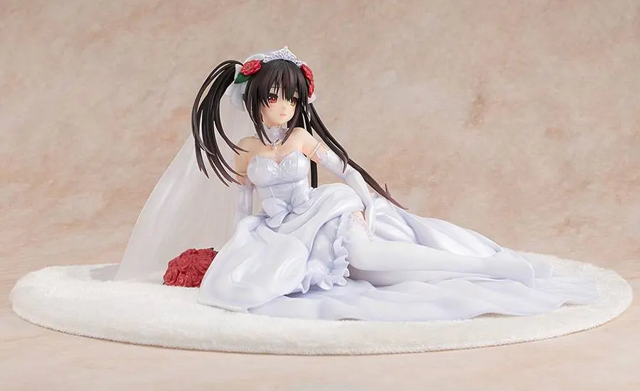 Date A Live 1/7 Light Novel Edition Kurumi Tokisaki: Wedding Dress Ver. PVC szobor figura 13 cm termékfotó