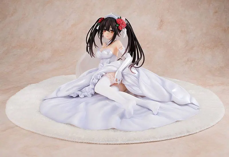 Date A Live 1/7 Light Novel Edition Kurumi Tokisaki: Wedding Dress Ver. PVC szobor figura 13 cm termékfotó