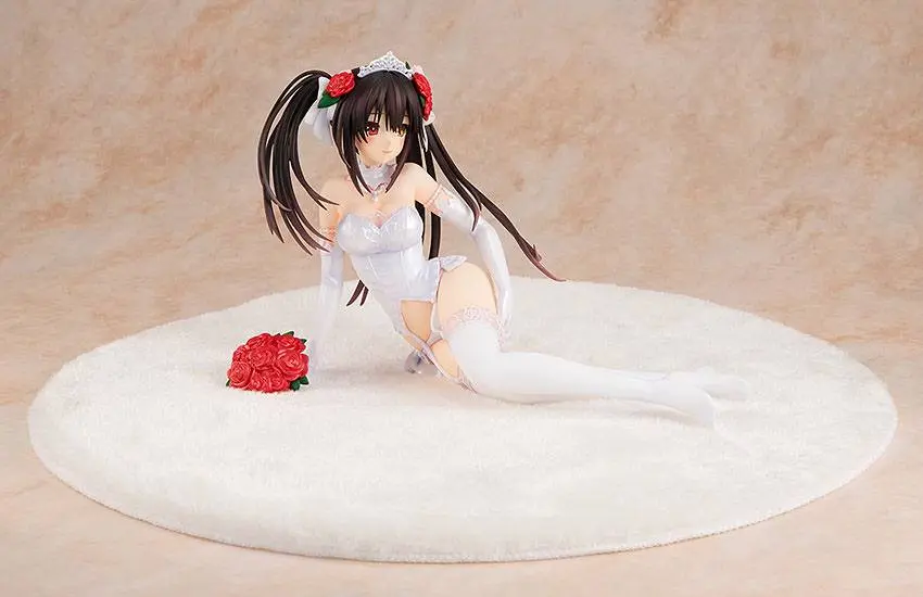 Date A Live 1/7 Light Novel Edition Kurumi Tokisaki: Wedding Dress Ver. PVC szobor figura 13 cm termékfotó